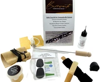 Buonvento Daily Care Kit for Composite Clarinet: Swab, Key Oil, Cork Grease...