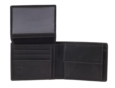 Greenburry Geldbeutel RFID Geldbörse Leder Portemonnaie Portmonee schwarz