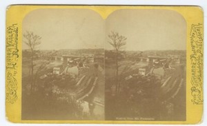 D1092~ PENNSYLVANIA – Easton From Mt Parnassus Stereoview c.1880s Purviance