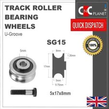 Track Linear Shaft Roller Bearing U Groove Steel Wheel Metal Pulley Sliding guid