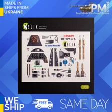 Kelik K35039 1/35 Bf-109 G-6 - interior 3D decals for Border Models kit