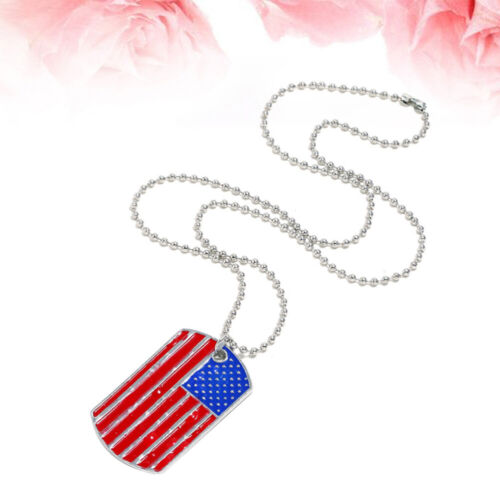  Halskette Mit US-Flagge Für Hochzeiten Eine Amerikanischer Das Medaillon - Bild 1 von 11