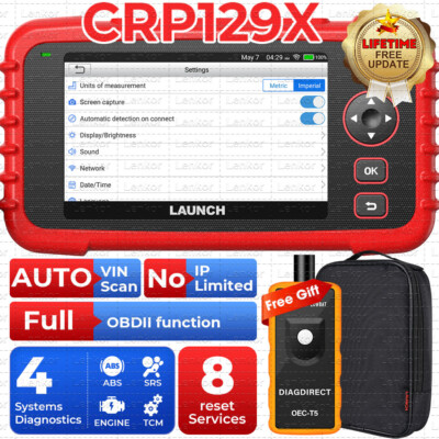 LAUNCH X431 CRP129X PRO Automotive OBD2 Code Reader Diagnostic Scanner 4 Systems