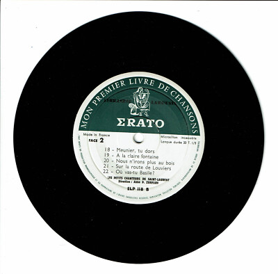 KLEINE SÄNGER St. LAURENT Vinyl 33T 17cm Abbé ZUFLUH MÜLLER DORS Pt SCHIFF