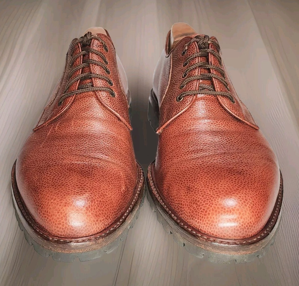 EUC Men’s Ferragamo Dress Shoes Salvatore Ferragamo Mens Dress Shoes Magic Patent Shiny  main image 3