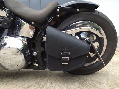 Schwingentasche Odin schwarz Schwinge passend für Harley Softail Fatbob Breakout