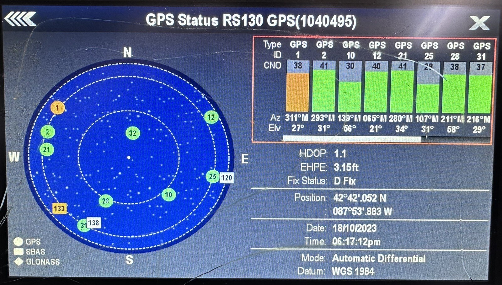 Raymarine Raystar 130 RS130 SeaTalk NG GPS Antenna Receiver; Tested