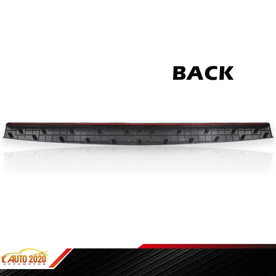 Fit For 2014-2019 Sierra Silverado Black Tailgate Cap Molding Top Protector Trim - Image 3 of 4