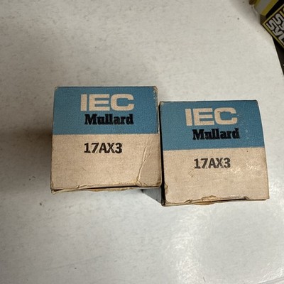 Lot Of 3: 17AX3 IEC Mullard (2) TUNG-Sol (1) ELECTRON VACUUM TUBES Japan USA Tu5
