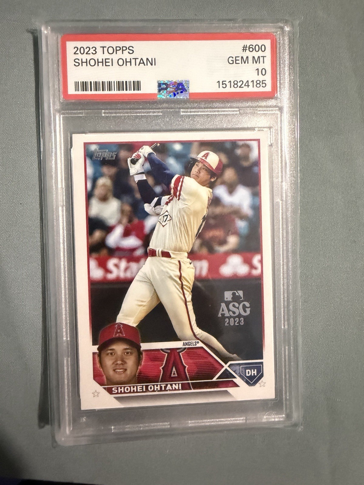 2023 Topps Shohei Ohtani #600 PSA 10 GEM MINT Angels All-Star MLB view 2