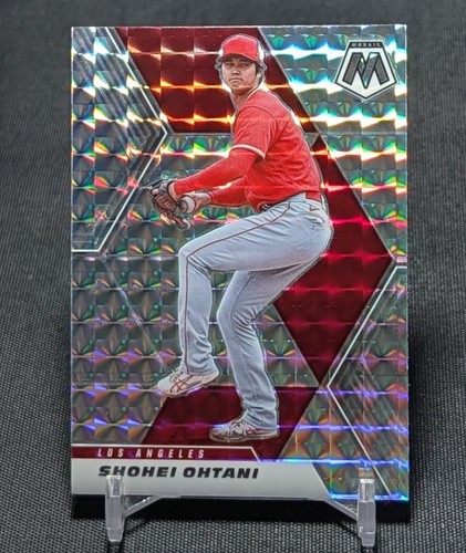 Shohei Ohtani Silver Mosaic Holo Prizm 2021 Panini Mosaic #179 Angels/Dodgers