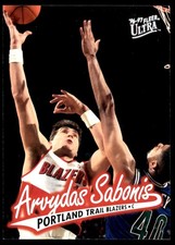 Arvydas Sabonis 1996-97 Ultra #91 Trail Blazers NBA READ FREE SHIP AutographDen