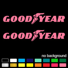 2 Decal For Goodyear Racing Tire Logo Vinyl Sticker Car Truck Garage Tool Box