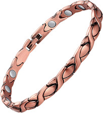 Feraco Copper Bracelets for Women, 99.99 Pure Copper Magnetic Bracelets with Ef