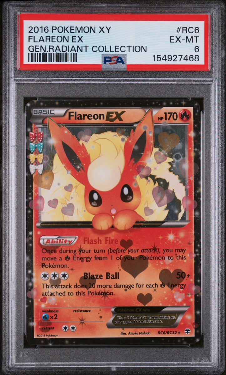 【ARS8】ブースターEX 英語 RC6/RC32 ポケキュン Flareon EX RC6-32 Generations: Radiant Collection Holo for sale