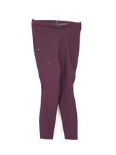 Acai Leggings Medium Maroon Outdoor Softshell Stretch Zip Pocket Hiking Sports