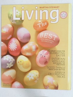 Martha Stewart Living Magazine April 2010 Easter Special Issue Decorating