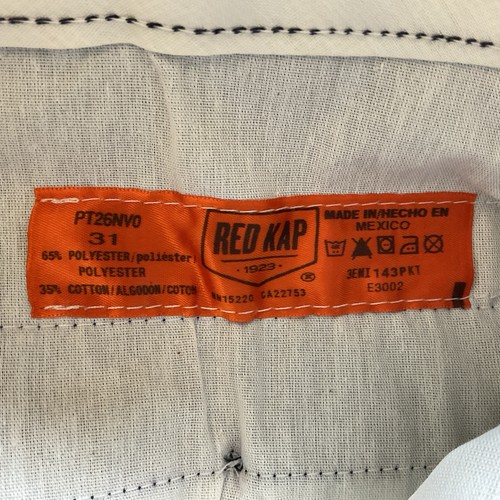Red Kap Navy Work Shorts Men’s 31x10 Polyester Cotton Blend Durable Uniform - Picture 6 of 14