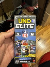 UNO Elite NFL 2025 Alt Jerseys Ed Football Booster Set Plus!  Hypnotic Cards