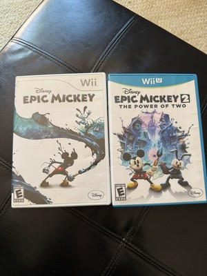 Disney Epic Mickey & Epic Mickey 2: The Power Of 2, Nintendo Wii Bundle Lot U
