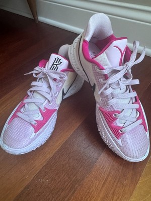 Nike Kyrie Low 4 'Kay Yow' Pink White Basketball Shoes CW3985-100 Size 7Y
