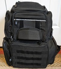 TIDEWE Black Tactical Range Backpack Bag for Gun & Ammo w 4 Pistol Cases