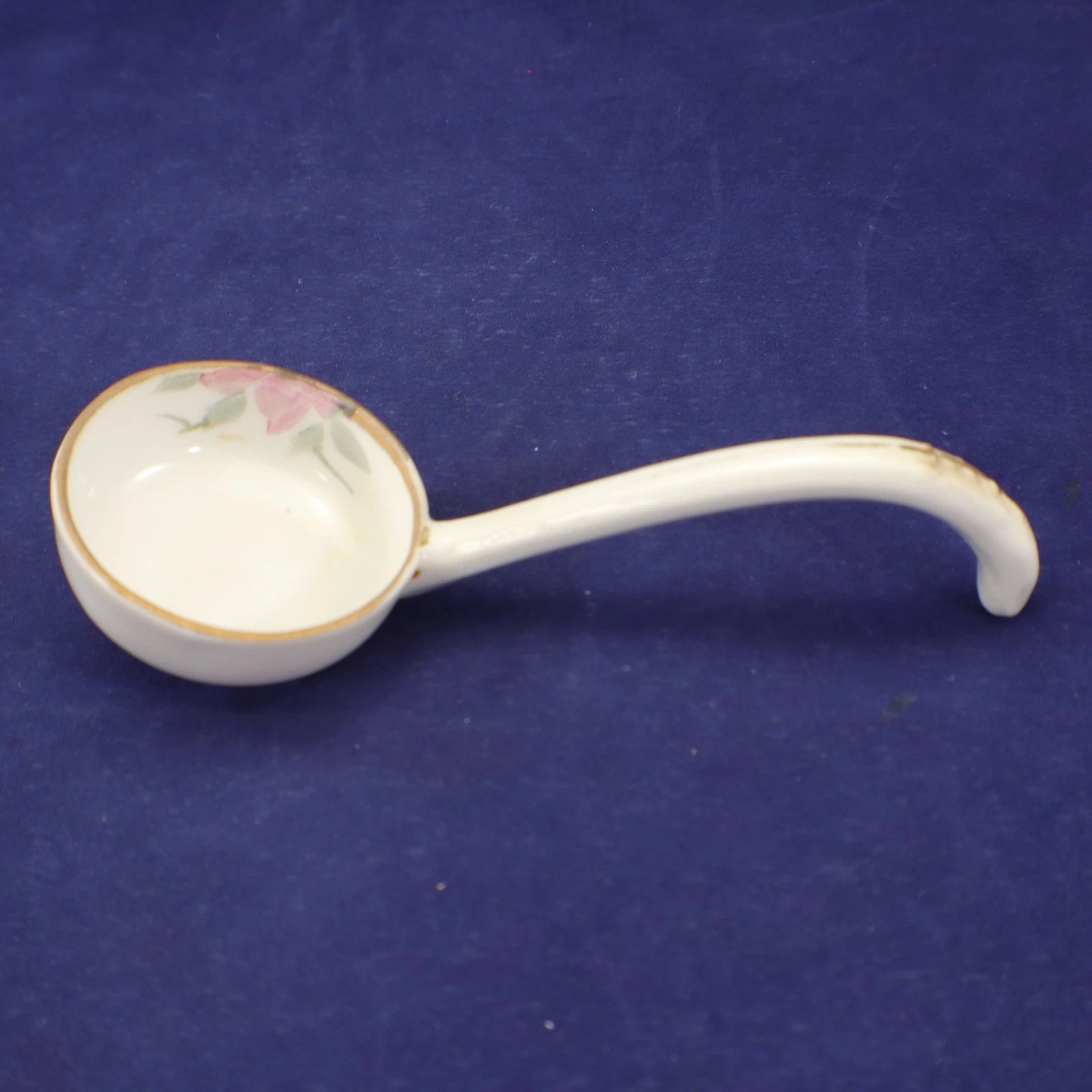 Noritake Azalea Condiment Ladle #19322 Porcelain Pink Flowers Mayo Jam Antique