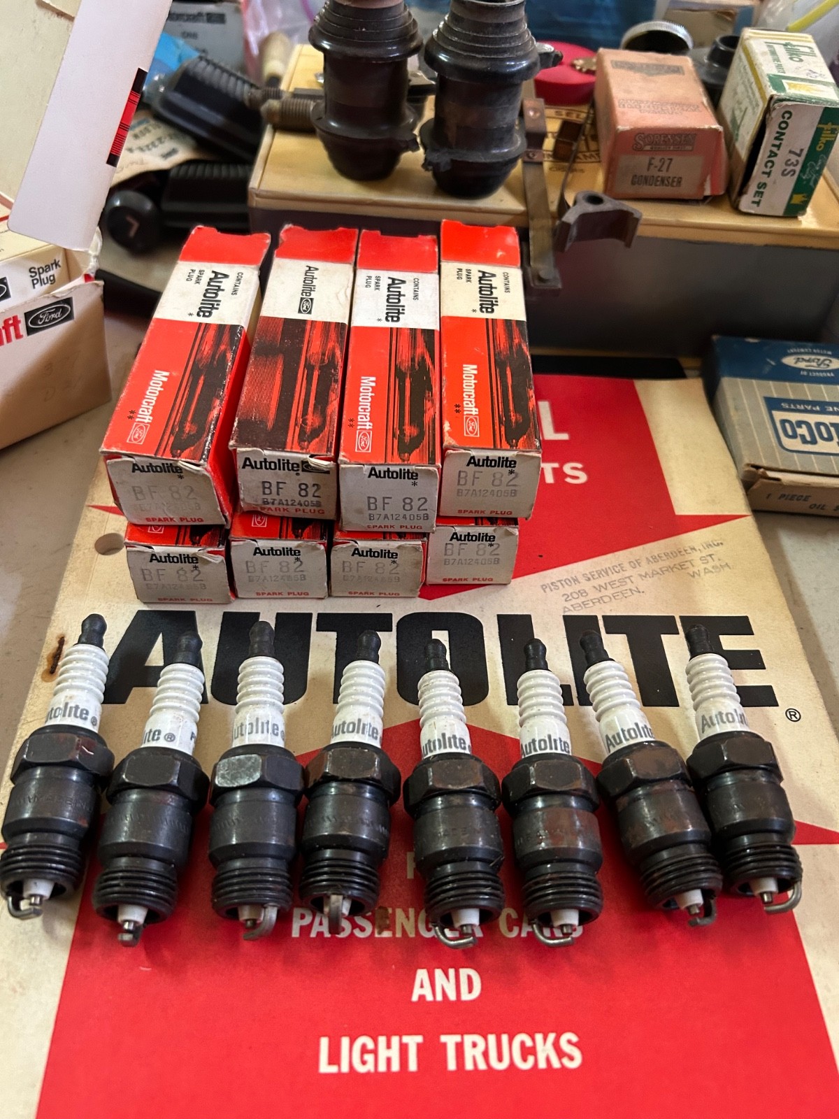 Ford Autolite BF-82 Spark Plugs B7A-12405-B 1955-57 THUNDERBIRD 272-292-312