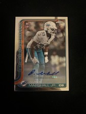 Jason Marshall Jr 2025 Topps Chrome Rookie Auto Dolphins RC RRA-JMJ