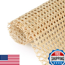 18" x 3.3ft Cane Rattan Webbing Roll for Caning Projects, Durable Material