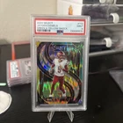 2024 Select - Premier Level Jayden Daniels #112 Green & Yellow Shock (RC) PSA 9