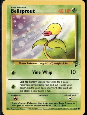 Bellsprout 066/130 Common Base Set 2 LP