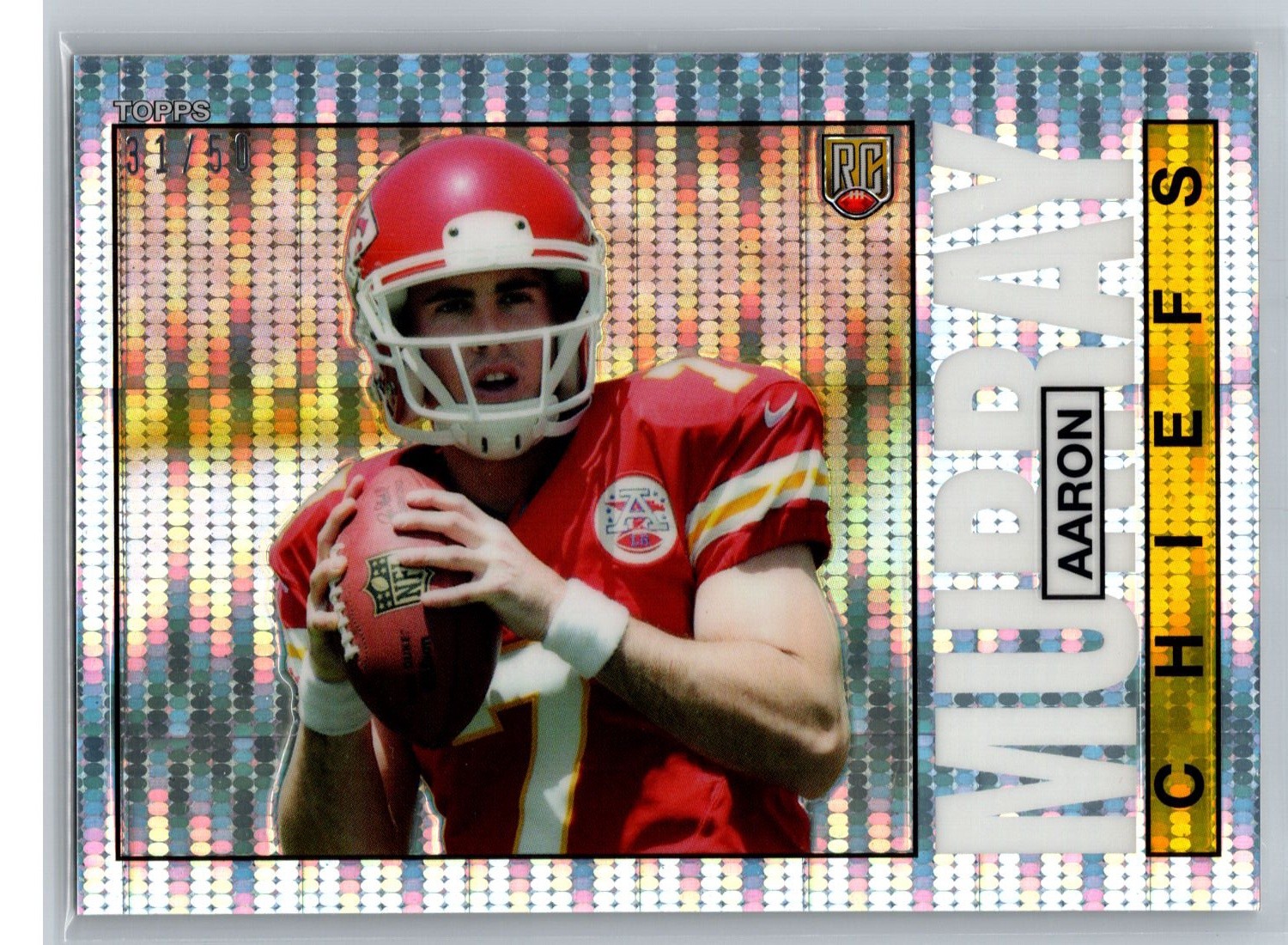 Aaron Murray Topps Chrome Topps 1985 #25 Pulsar Refractor