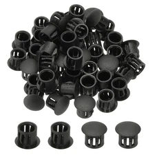 Plastic Hole Plugs, 99 Pcs 2/5"(10mm) Round Plastic Hole Caps, Black