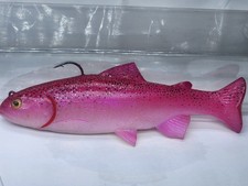 💰🪙HUDDLESTON-VERY RARE LIMITED CUSTOM WEEDLES 8 INCH,BUBBLEGUM TROUT-HAS GILLS