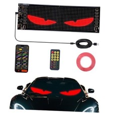 led Eyes for car Windshield-programmable led Sign  Devil Eyes 14.7"x3.6" -1PCS