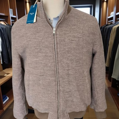 New Wool Bomber Jacket 42r 52 It By Fefe Napoli