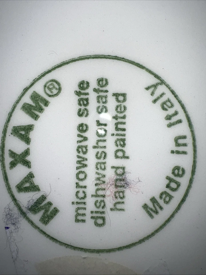 Maxam Italiano OVAL Grande Porción 16” X 11 Cuenco Hecho en Italia PINTADO A MANO ITALIA Foto 2 de 4