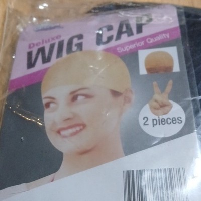 Deluxe Superior Quality Wig Cap, One Size, Dark Brown Shade, 2 Pieces