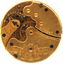 1898 WALTHAM POCKET WATCH MOVEMENT 8708247 GRADE: SEASIDE 0s 15j LO