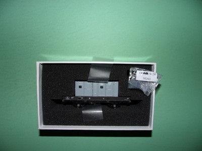 LS MODELS short flat wagon OCEM 29 + 2 containers medium grey 30263 NEW