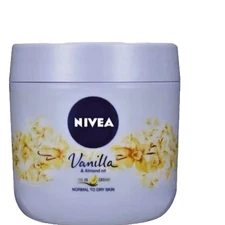 (3 Pack) Nivea Vanilla & Almond Oil Body Cream, 13.5oz (400ml)
