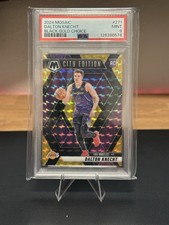 2024 Mosaic Dalton Knecht #271 City Edition Black Gold Choice /8 (RC) PSA 9