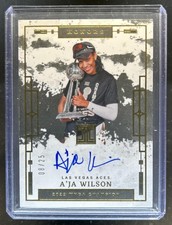 2025 Panini Impeccable WNBA A'ja Wilson Honors Signatures Gold Auto #/25 Aces