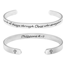 I Can Do all Things Through Christ Who Strengthens me Religious Bracelets for Wo