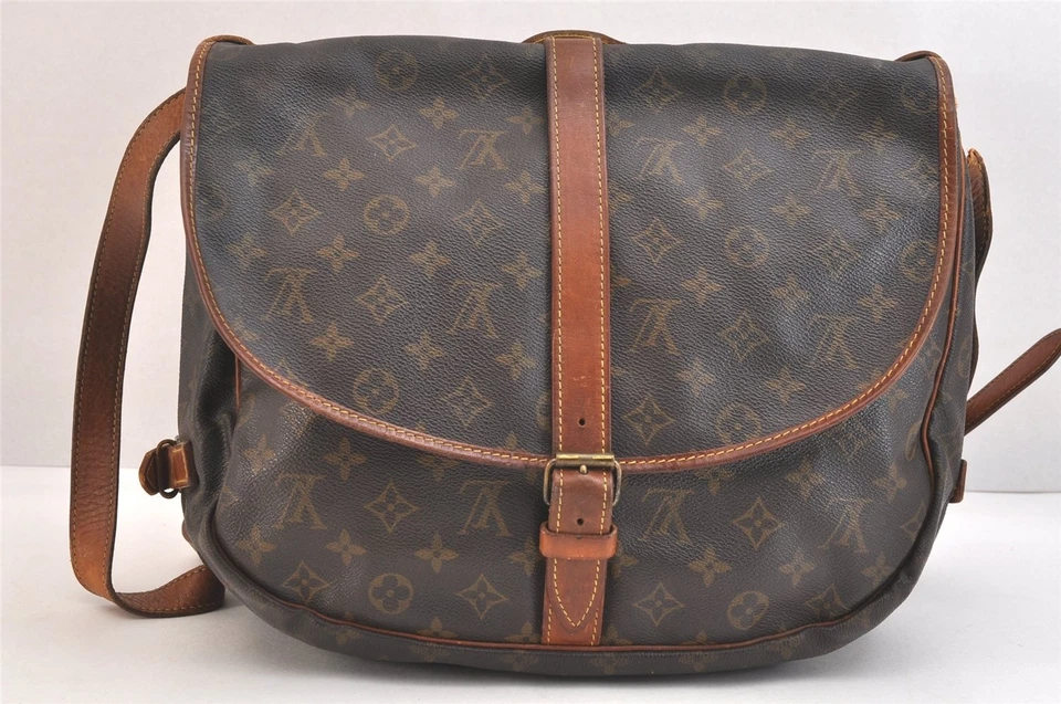Auténtico Bolso Bandolera Louis Vuitton Monograma Saumur 35 M42254 Chatarra 4740N Foto 3 de 4