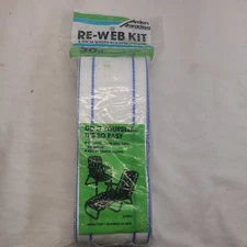 Arden Paradise Re-Web Kit Chair Webbing 30ft. X 3in. Blue & White Striped 79991