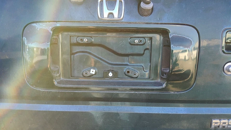 Honda Passport 2000 placa moldura panel envolvente fabricante original Hgm Huntsman verde Foto 2 de 4