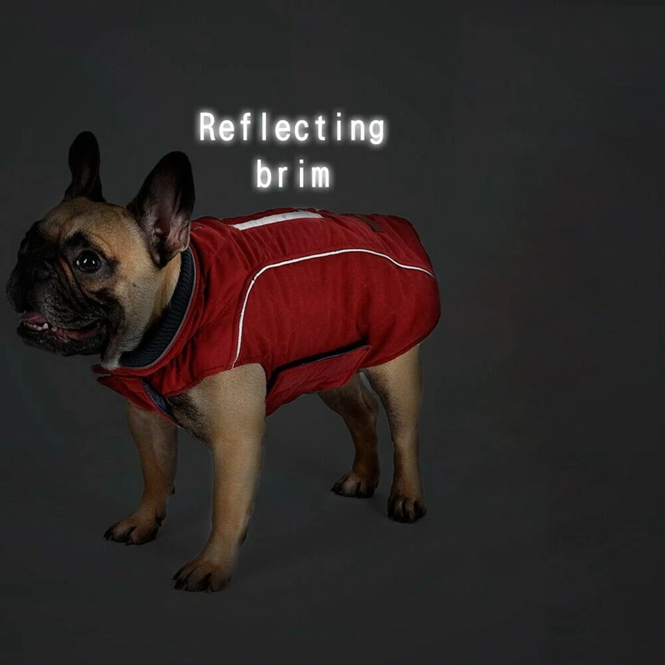 Retro Design Cozy Winter Dog Jacket Vest Warm Pet Outfit Clothing - Image 2 of 3