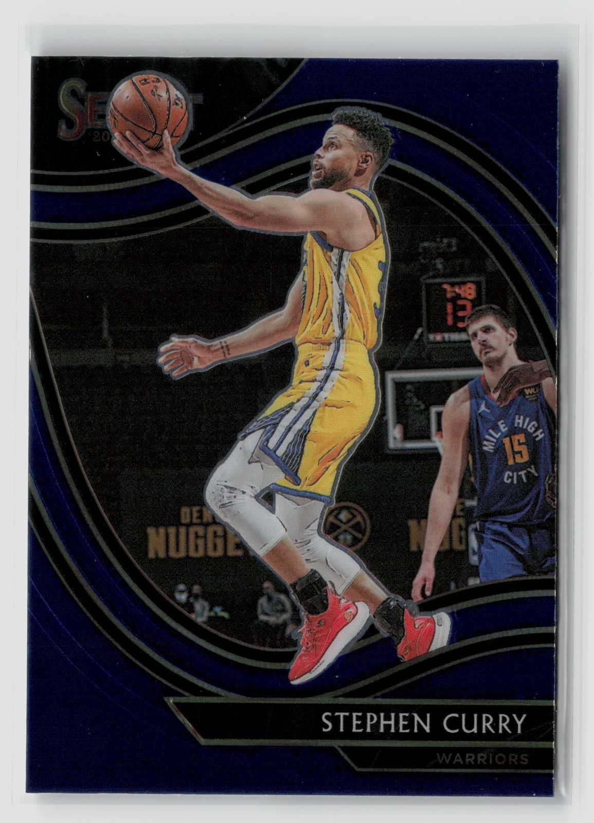 Stephen Curry #204 2020-21 Panini Select Courtside Blue Warriors